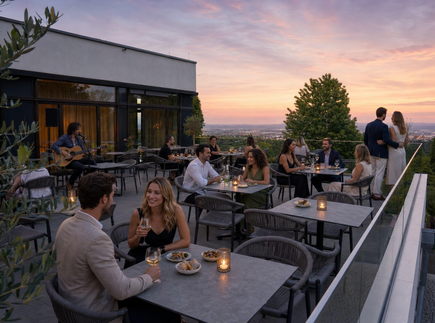 Terrasse "Sky View" - teilweise KI-generiert