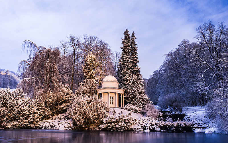 Yussov temple in winter