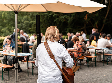 Livemusik im Biergarten